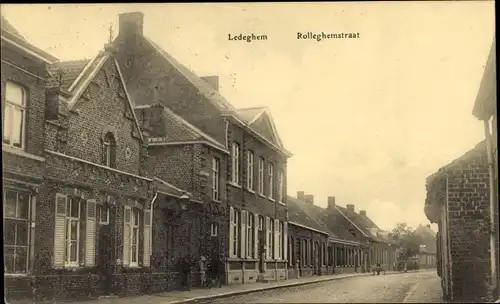 Ak Ledegem Ledeghem Westflandern, Rolleghemstraat