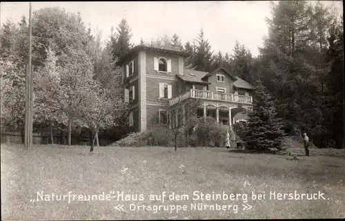 Foto Ak Hersbruck in Mittelfranken, Naturfreundehaus auf dem Steinberg