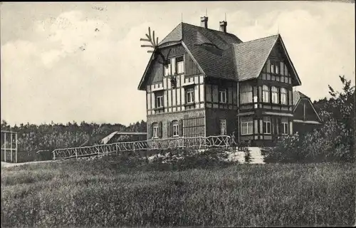 Ak Schmannewitz Dahlen in Sachsen, Jagdhaus
