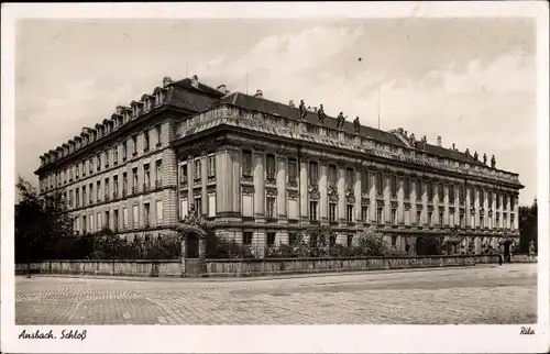 Ak Ansbach in Mittelfranken, Schloss