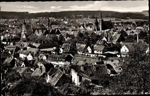 Ak Ansbach in Mittelfranken Bayern, Stadtpanorama vom Drechselsgarten aus