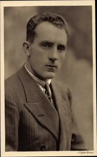 Ak Pilot Maurice Bellonte, Portrait