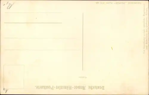 Künstler Litho Hoffmann, A., deutscher Soldat, Infanterie, Gewehr, Federbusch, Kaiserreich