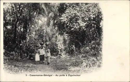 Ak Casamance Senegal, Au puits a Ziguinchor