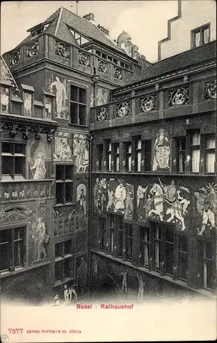 Ak Basel Stadt, Rathaushof