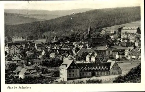 Ak Olpe im Sauerland Westfalen, Totale