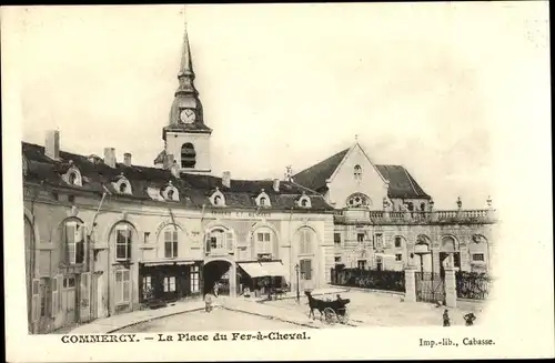 Ak Commercy Lothringen Meuse, Place du Fer a Cheval