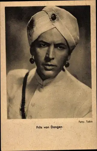 Ak Schauspieler Fritz van Dongen, Portrait, Turban