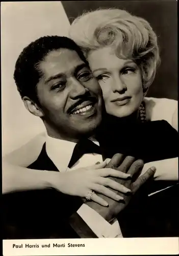 Ak Schauspieler Paul Harris und Marti Stevens, Portrait, Die heiße Nacht