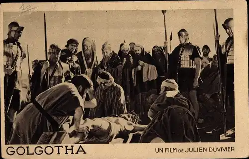 Ak Filmszene Golgotha, Un Film de Julien Duvivier, Palace Cinéma 1935