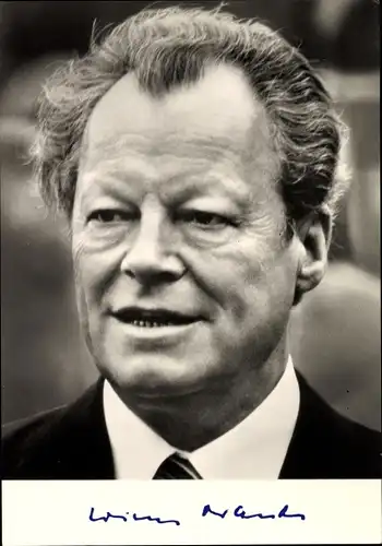 Ak Willy Brandt, Vorsitzender der SPD, Bundeskanzler, Portrait