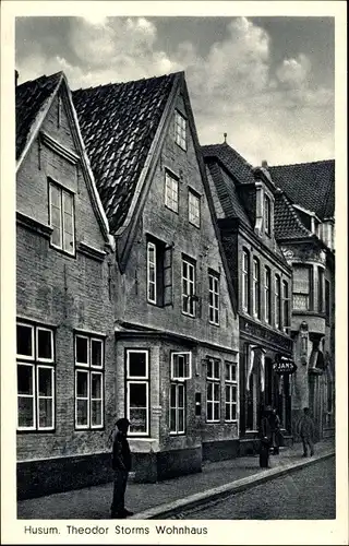 Ak Husum in Nordfriesland, Theodor Storms Wohnhaus