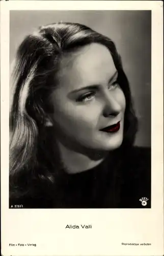 Ak Schauspieler Alida Valli, Portrait