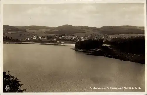 Ak Schluchsee im Schwarzwald, Gesamtansicht, Fluss