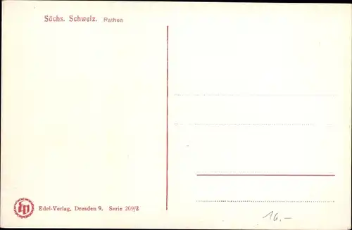 Ak Rathen an der Elbe Sächsische Schweiz, Salondampfer zum Anleger, Felswände