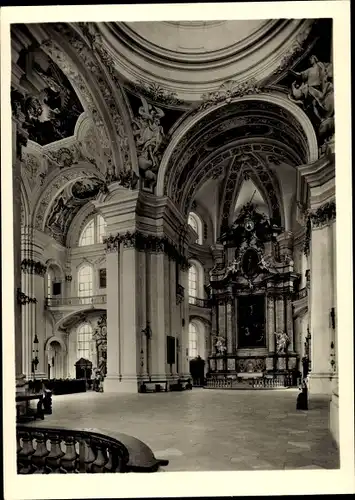 Ak Weingarten in Württemberg, Klosterkirche, Querschiff