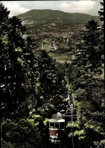 Ak Baden Baden am Schwarzwald, Blick von der Merkurbergbahn