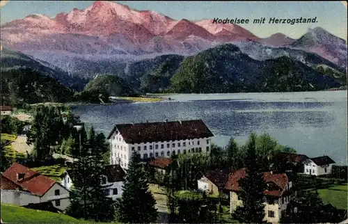 Ak Schlehdorf am Kochelsee Oberbayern, Herzogstand