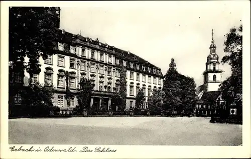 Ak Erbach Odenwald, Schloss