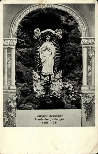 Ak Hardenberg Neviges Velbert Nordrhein Westfalen, 200 jähr. Jubelfeier 1681 - 1931, Heiligenbild