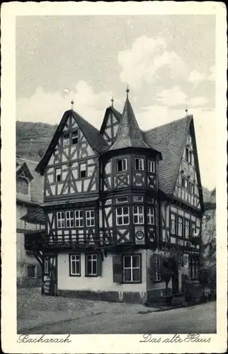 Ak Bacharach am Rhein, Das alte Haus, Fachwerk