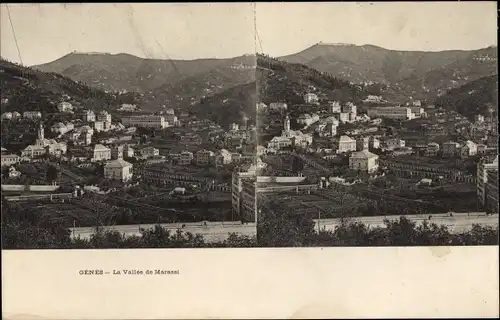 Stereo Ak Genova Genua Ligurien, La Vallée de Marassi
