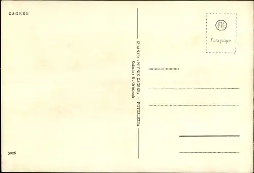 Ak Zagreb Kroatien, Straßenpartie