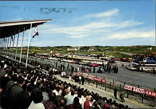 Ak Zandvoort Nordholland Niederlande, Circuit, Rennbahn, Start, Zuschauer