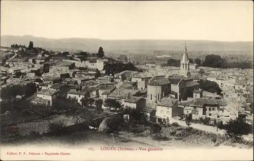 Ak Loriol Drôme, Vue générale