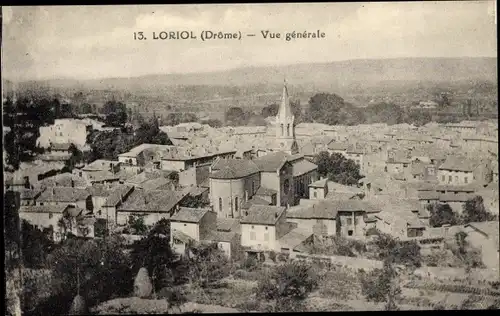 Ak Loriol Drôme, Vue générale