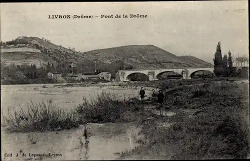 Ak Livron Drôme, Pont de la Drôme