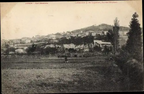 Ak Livron Drôme, Vue générale