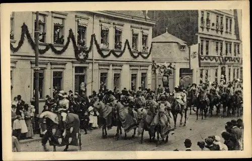 Ak Neustadt Magdeburg an der Elbe, Festzug der Hundertjahrfeier der Neustadt, Reiter