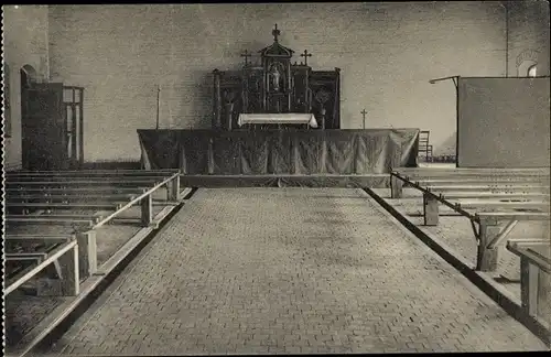 Ak Magdeburg an der Elbe, Kriegsgefangenenlager, Kapelle, Innenansicht