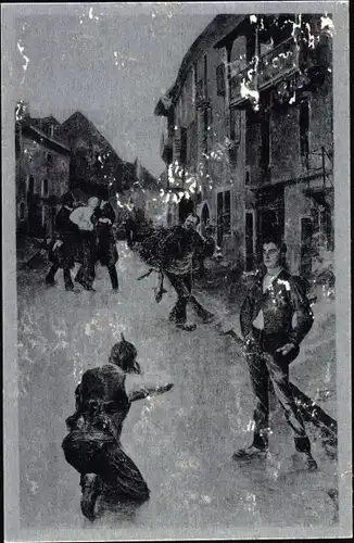 Künstler Ak Eluard, Paul, On tue comme on respire, They kill as easily as they breathe