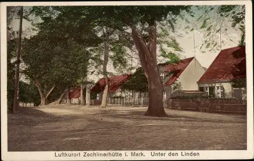 Ak Zechlinerhütte Stadt Rheinsberg in der Mark, Unter den Linden