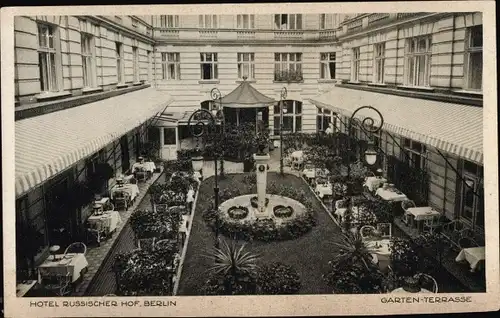 Ak Berlin Mitte, Hotel Russischer Hof, Grand Hotel de Russie, Georgenstraße 21-22