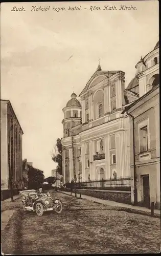Ak Luzk Luck Ukraine, Röm. kath. Kirche