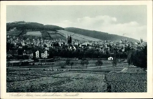 Ak Goslar am Harz, Totale v. d. schönen Aussicht gesehen