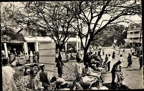Ak Conakry Konakry Guinea, Le Marche aux Oranges