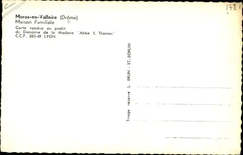 Ak Moras en Valloire Drôme, Maison Familiale