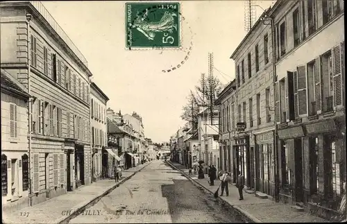 Ak Chantilly Oise, La Rue du Connetable
