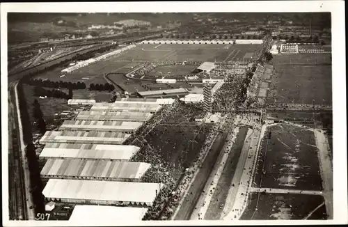 Ak Stuttgart in Württemberg, Fliegeraufnahme, 15. Deutsches Turnfest, 1933, Festplatz