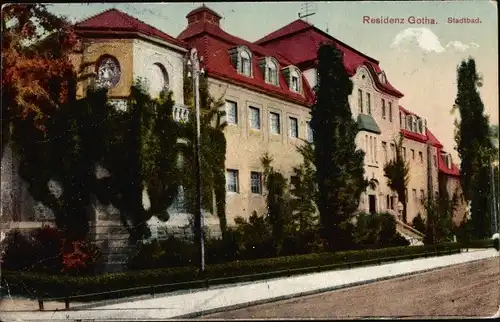 Ak Gotha Thüringen, Stadtbad