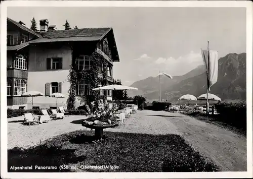 Ak Oberstdorf im Oberallgäu, Alpenhotel Panorama