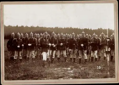 Foto Deutsche Soldaten in Uniformen, Sächsische Infanterie