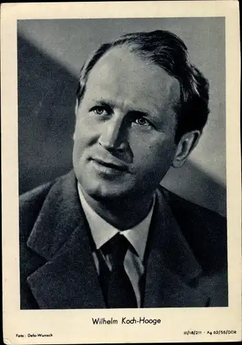 Ak Schauspieler Wilhelm Koch Hooge, Portrait