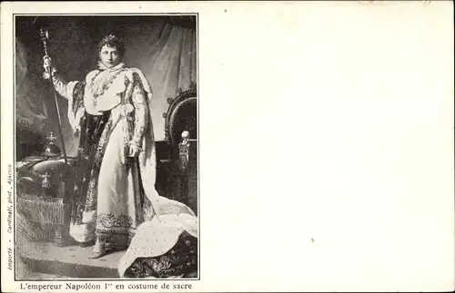 Ak L'Empereur Napoleon I. en costume de sacre