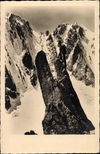 Foto Ak Haute Savoie Frankreich?, Berge, Spitze, Alpen