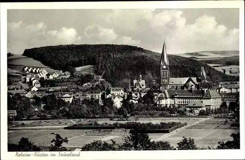 Ak Neheim Hüsten im Sauerland, Panorama vom Ort